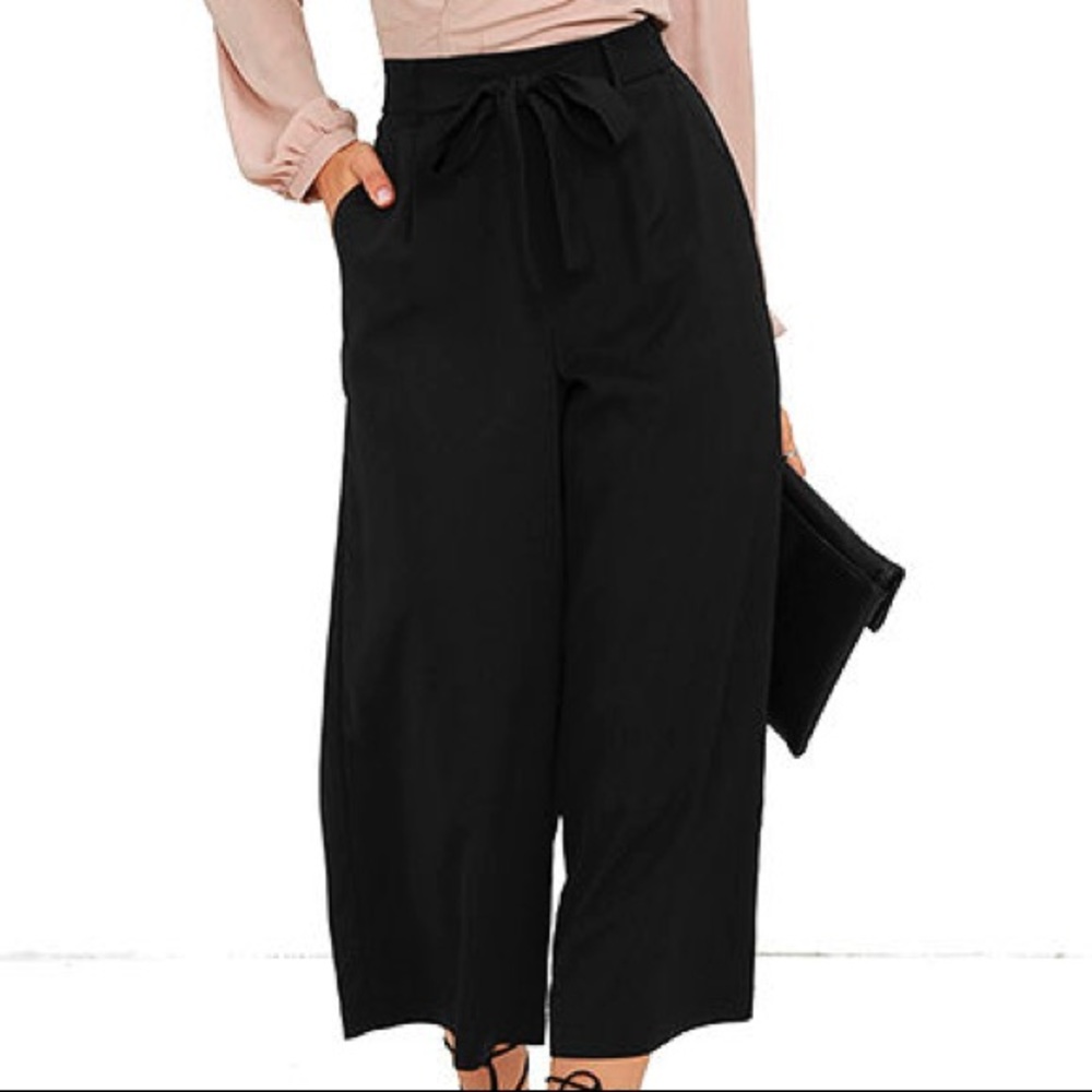 NWOT Black Culottes